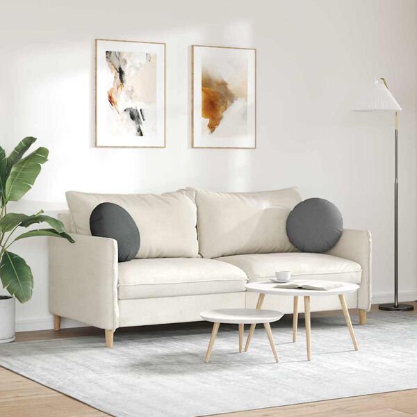 vidaXL Setjp&uacute;&eth;ar 2 pcs D&ouml;kk gr&aacute; &Oslash;40 x 13 cm d&uacute;kur