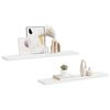 323821 vidaXL Floating Wall Shelves 2 pcs White 120x23,5x3,8 cm MDF