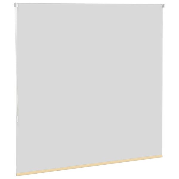 vidaXL R&uacute;llugard&iacute;nur Blackout Beige 155x130 cm Efni Breidd 151,6 cm