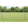 vidaXL Gir&eth;ingarp&oacute;stur Silfur 25 x 0,6 m (25 mm net) St&aacute;l