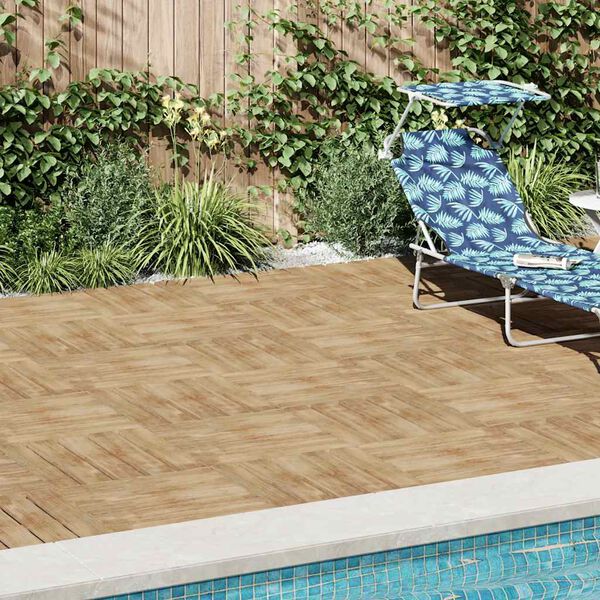 vidaXL Pallafl&iacute;sar 24 stk 50x50 cm Vi&eth;ur Br&uacute;nn