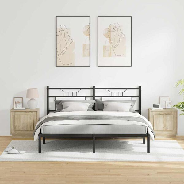 vidaXL Noat&ouml;flu sk&aacute;pur 2 pcs Sonoma Eik 44 x 34,5 x 45 cm