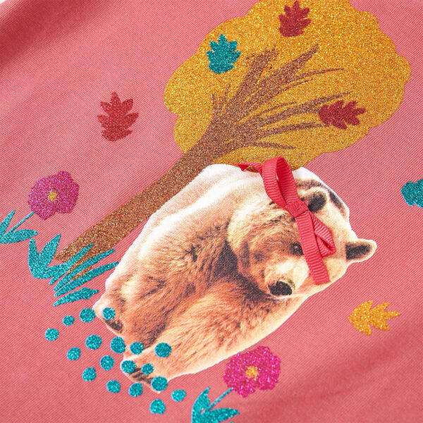 Barnabolur með Síðum Ermum Gamaldags Bleikur 104