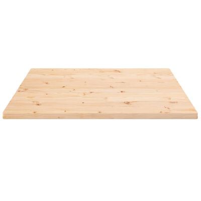 vidaXL Borðplata 90x90x2,5 cm Gegnheil Fura Ferningur