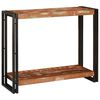 vidaXL Veggbor&eth; Marglitur 90 x 33 x 75 cm Solid endurheimt tr&eacute;