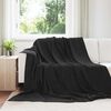 vidaXL &THORN;eppi 6 pcs Svartur 240 x 270 cm Fl&iacute;s