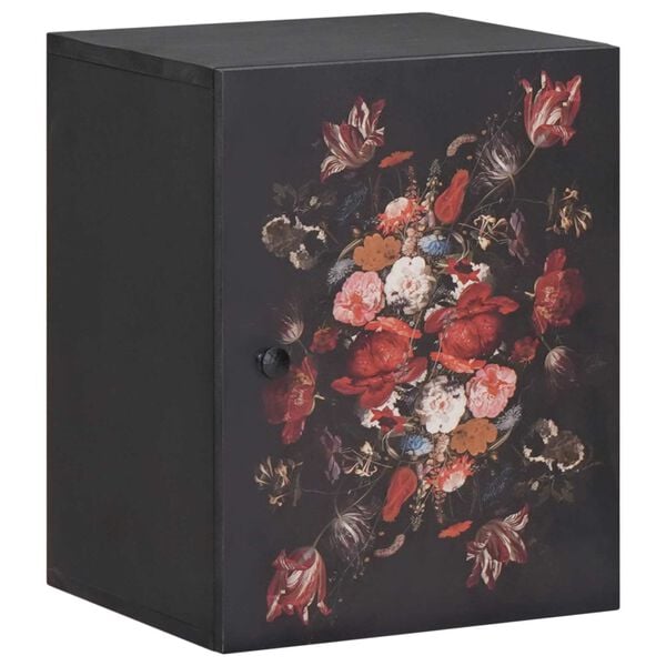 vidaXL Vegghengdur sk&aacute;pur Marglitur 38 x 33,5 x 48 cm Hart mang&oacute;tr&eacute;