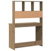 vidaXL skrifbor&eth; me&eth; hillum Artisan Oak 102x45x148 cm Hanna&eth;ur vi&eth;ur