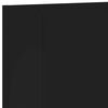 vidaXL Veggfestur Sj&oacute;nvarpssk&aacute;pur Svartur 40,5x30x60cm Samsettur vi&eth;ur