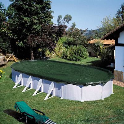 426465 Summer Fun Winter Pool Cover Oval 725 cm PVC Green