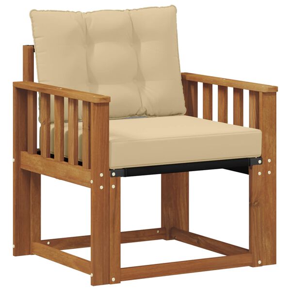 vidaXL &Uacute;tis&oacute;fi Fast Acacia tr&eacute; og Textilene N&aacute;tt&uacute;rulegur