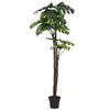 vidaXL Gerviplanta Rifbla&eth;ka me&eth; Bl&oacute;mapotti 170 cm Gr&aelig;n