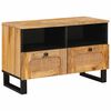 vidaXL Sj&oacute;nvarpssk&aacute;pur me&eth; sk&uacute;ffu Br&uacute;nn 70 x 33 x 46 cm Hart mang&oacute;tr&eacute;