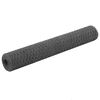 vidaXL Gir&eth;ingarnet PVC H&uacute;&eth;a&eth; St&aacute;l 25x1 m Gr&aacute;tt