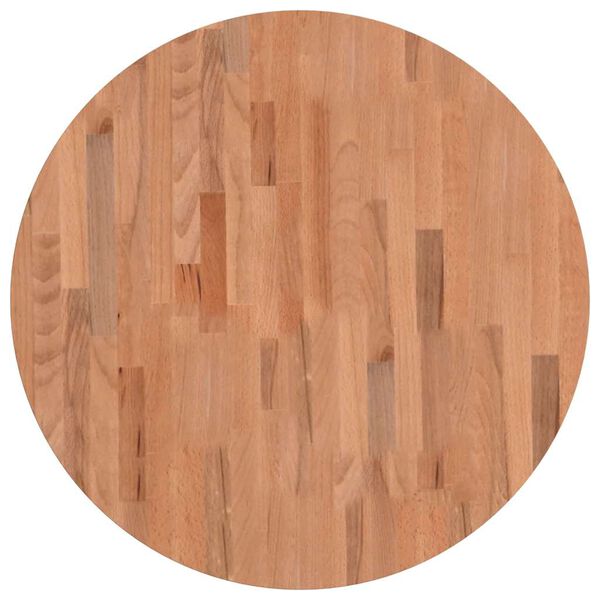 vidaXL Bor&eth;plata &Oslash;70x2,5 cm Kringl&oacute;tt Gegnheilt Beyki