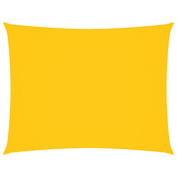 vidaXL S&oacute;lskyggni S&oacute;lsegl Oxfordd&uacute;kur R&eacute;tthyrnt 4x5m Gult