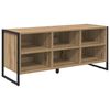 vidaXL Sk&oacute;knask&aacute;pur Listama&eth;ur Eik 100 x 35 x 44 cm Samsettur vi&eth;ur