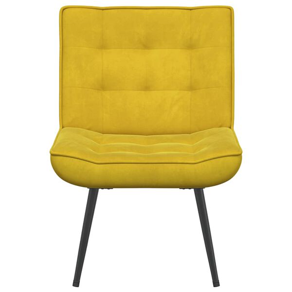 vidaXL sl&ouml;kunarst&oacute;ll Gulur 64x74x84 cm Flauel