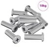 vidaXL L&aacute;sahnutur 2857 pcs Silfur St&aacute;l