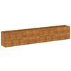 vidaXL upph&aelig;kka&eth; gar&eth;be&eth; 385x50x69 cm &uacute;r corten st&aacute;li