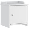 vidaXL Gangbekkur SANDNES Hv&iacute;tur 45x40x50 cm Solid Wood Furu