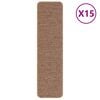vidaXL Rennsluhl&iacute;far &aacute; tr&ouml;ppum 15 pcs Gulur 75 x 20 cm PP