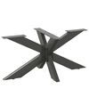 vidaXL s&oacute;fabor&eth;sf&aelig;tur k&ouml;ngul&oacute;arlaga antras&iacute;t 98x58x(42-43) cm st&aacute;l
