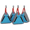 vidaXL Geymslutaska 4 pcs Gr&aacute;r og bl&aacute;r 24 x 16 x 24 cm Oxford