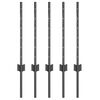 vidaXL Gir&eth;ingarp&oacute;stur 5 pcs Gr&aacute;r 60 cm St&aacute;l