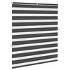 vidaXL Zebra Gard&iacute;na Sv&ouml;rt 130x150cm Efni Breidd 125,9cm P&oacute;l&yacute;ester