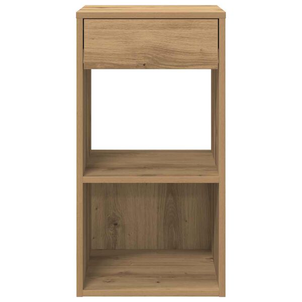 vidaXL n&aacute;ttbor&eth;ssk&aacute;par me&eth; sk&uacute;ffu 2 stk Artisan Oak 35x34x66,5 cm