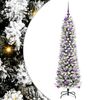 vidaXL Gervi j&oacute;latr&eacute; me&eth; 150 LED Hv&iacute;tt 150 cm PVC, Metall og Plastefni
