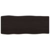 vidaXL Bor&eth;plata 100x40x(2-6)cm Me&eth;h&ouml;ndla&eth;ur Vi&eth;ur N&aacute;tt&uacute;rulegar Br&uacute;nir
