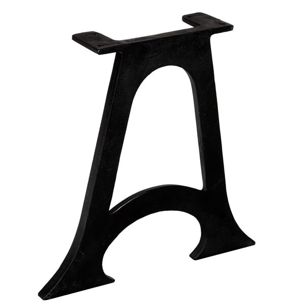 vidaXL Fætur fyrir Stofuborð 2 stk. Bogalagaaður A-Rammi Steypujárn