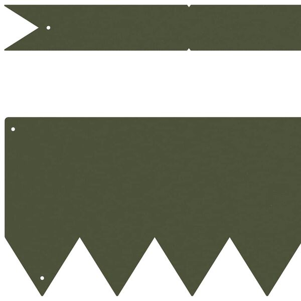 vidaXL Gar&eth;ja&eth;ar 50 pcs Ol&iacute;fugr&aelig;nn 100 x 0.05 x 20 cm