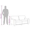 vidaXL 2-S&aelig;ta S&oacute;fi Gr&aacute;r 120 cm Gervile&eth;ur