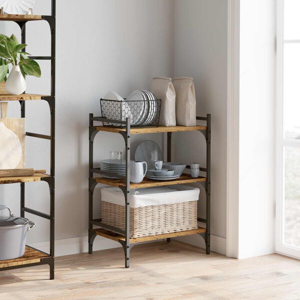 vidaXL Eldh&uacute;svagn Gamall vi&eth;ur 50 x 35 x 75.5 cm Samsettur vi&eth;ur