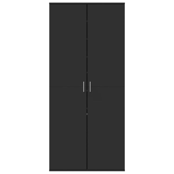 vidaXL Skóskápur Svartur 80x39x178 cm Samsettur Viður