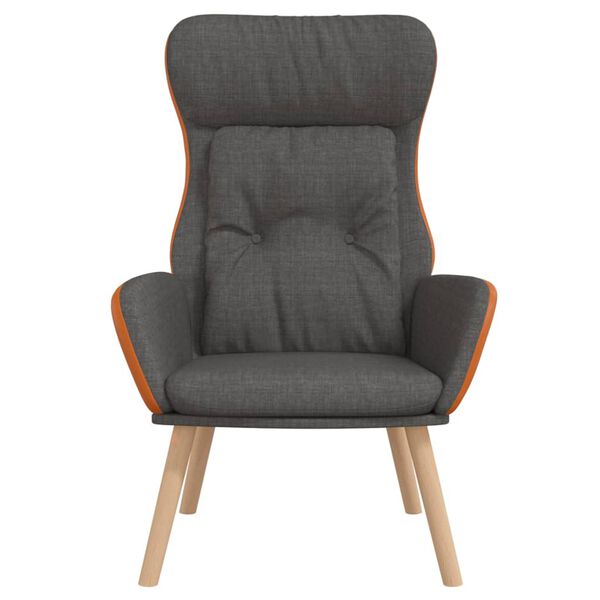 vidaXL H&aelig;gindast&oacute;ll D&ouml;kkgr&aacute;r Tau&aacute;kl&aelig;&eth;i og PVC