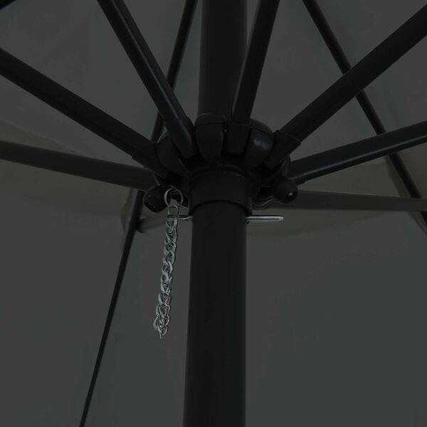 vidaXL Garðskygni Antrasít og svart 395 x 395 x 245 cm