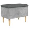 vidaXL Geymslubekkur Steypugr&aacute;r 62x42x46 cm Samsettur Vi&eth;ur