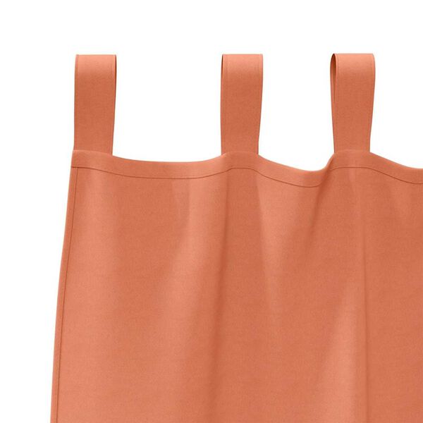vidaXL Svartgard&iacute;nur me&eth; hringjum 2 pcs terracotta 140 x 140 cm