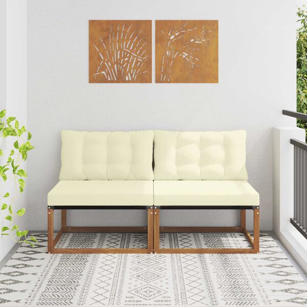 vidaXL 2 Stykki &Uacute;tis&oacute;fi &iacute; mi&eth;junni Hrein akas&iacute;utr&eacute; N&aacute;tt&uacute;rulegur