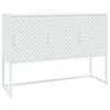 vidaXL Skenkur Hv&iacute;tur 105x35x75 cm St&aacute;l