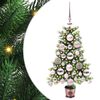 vidaXL J&oacute;latr&eacute; me&eth; 150 LED me&eth; standi Gr&aelig;nn 65 cm PE