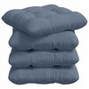 vidaXL Setjp&uacute;&eth;ar 4 pcs Bl&aacute;r 45 x 45 cm Korduroy efni