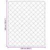 vidaXL Full &aacute;rs d&yacute;na M&oacute;gr&aacute;r 220 x 260 cm Microfiber og Teddy f&oacute;&eth;ri&eth;