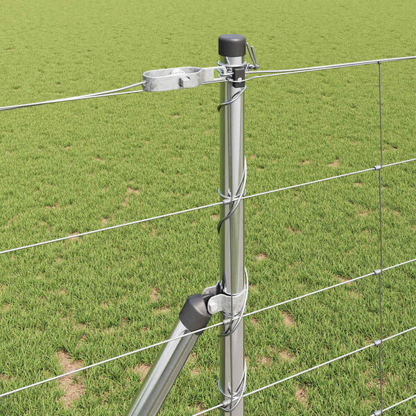 vidaXL Gir&eth;ingarp&oacute;stur Galvaniseru&eth; 25 x 1,2 m St&aacute;l