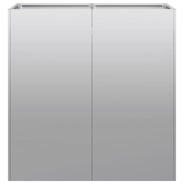 vidaXL Gróðurker 80x40x80 cm Sínkhúðað Stál