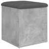 vidaXL Geymslubekkur Steypugr&aacute;r 42x42x45 cm Samsettur Vi&eth;ur